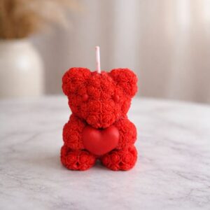 big teddy bear candle