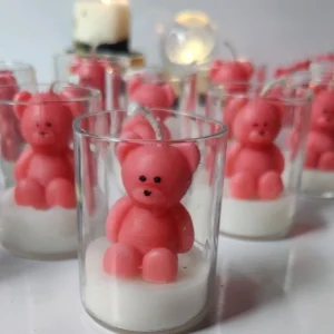 cuddle bear jar candle