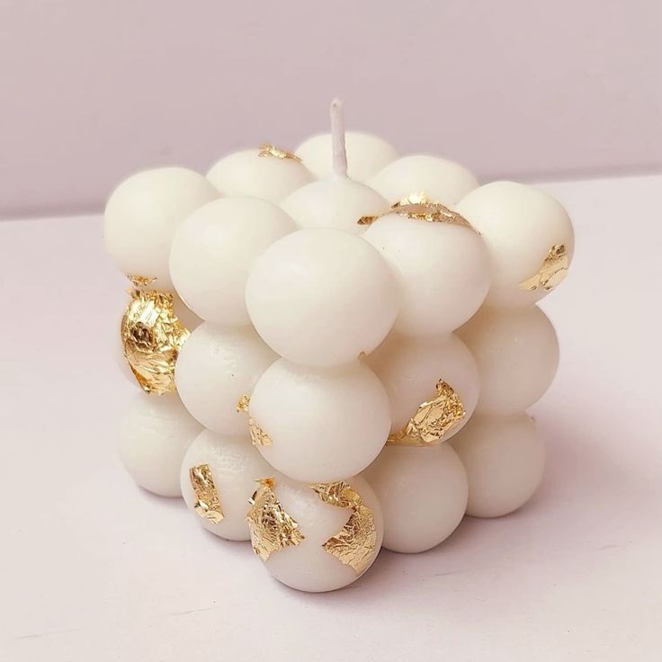 gold foiled big bubble candle gold foiled big bubble candle