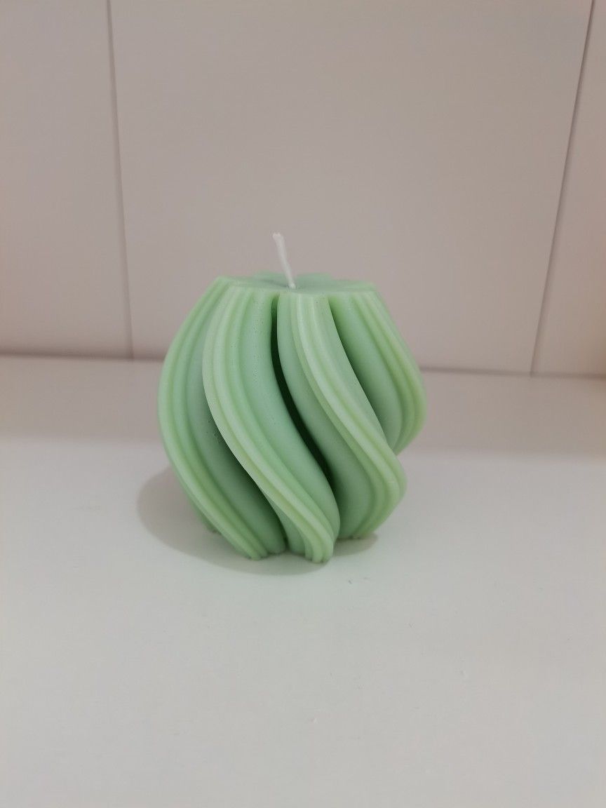 green pillar candle green pillar candle