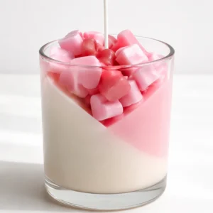 heart pop jar candle