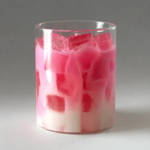 strawberry jam jar candle