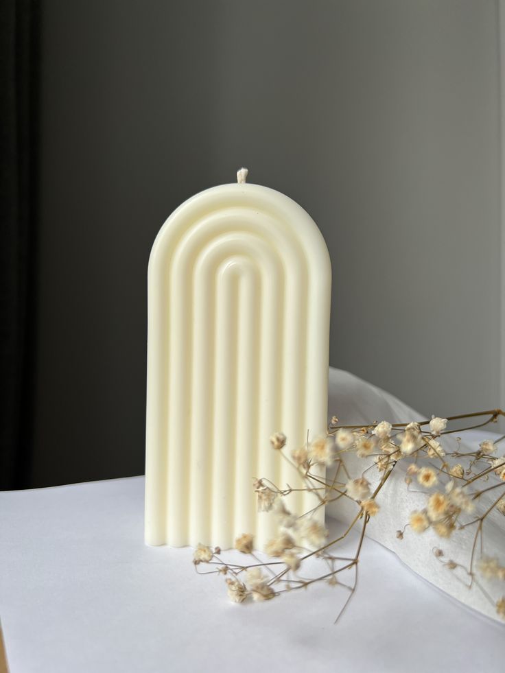 rainbow arch pillar candle