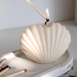 seashell pillar candle