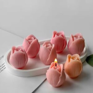tulip flower candle