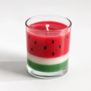 Home watermelon sugar jar candle