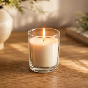 Home basic glass jar candle