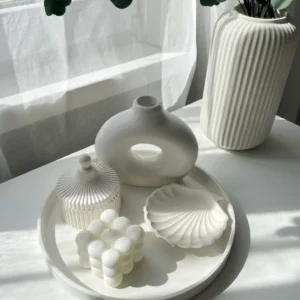 the cloud white decor tray set