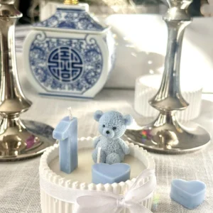 birthday candle concrete jar decor