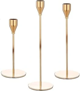 golden candle holder