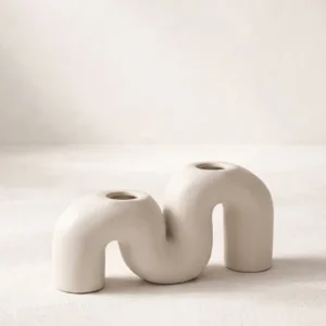 m shape candle holder