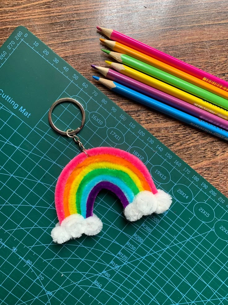 rainbow keychain